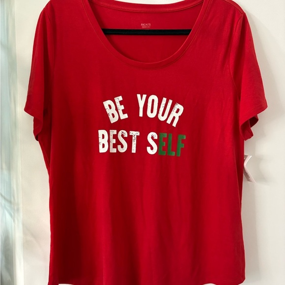 Ricki's Red 'Be Your Best Self' Tee - Picture 2 of 7